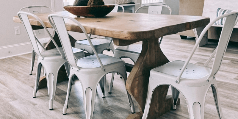 rustic dining table by Black Dog Home