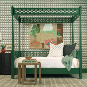 green canopy bed