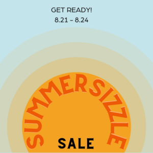 summer sizzle sale promo