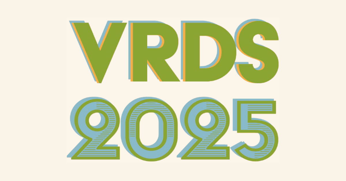 Vacation Rental Design Summit (VRDS) 2025 logo in green and blue